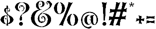 Brasstape Regular otf (400) Font OTHER CHARS