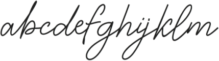 Brastagi Signature Regular otf (400) Font LOWERCASE