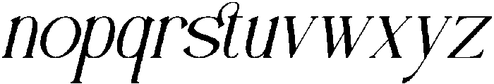 Brastovile Italic otf (400) Font LOWERCASE