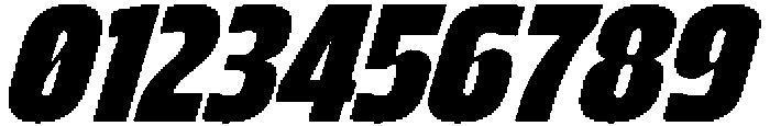 Bratva Bold Slant otf (700) Font OTHER CHARS