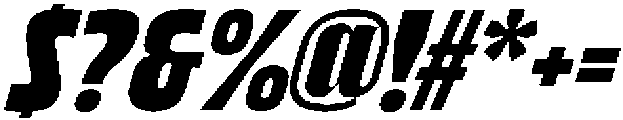 Bratva Bold Slant otf (700) Font OTHER CHARS