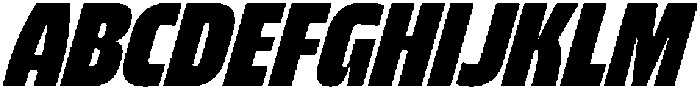 Bratva Bold Slant otf (700) Font UPPERCASE