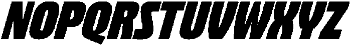 Bratva Bold Slant otf (700) Font UPPERCASE