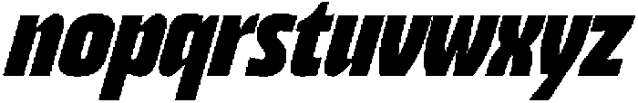 Bratva Bold Slant otf (700) Font LOWERCASE