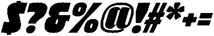 Bratva Heavy Slant otf (800) Font OTHER CHARS