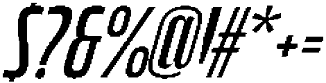 Bratva Light Slant otf (300) Font OTHER CHARS