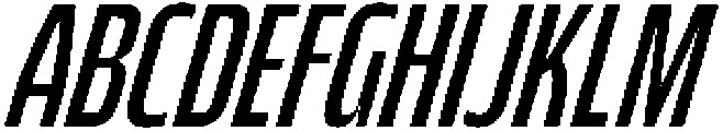 Bratva Light Slant otf (300) Font UPPERCASE