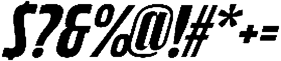 Bratva Medium Slant otf (500) Font OTHER CHARS