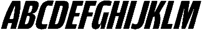Bratva Medium Slant otf (500) Font UPPERCASE