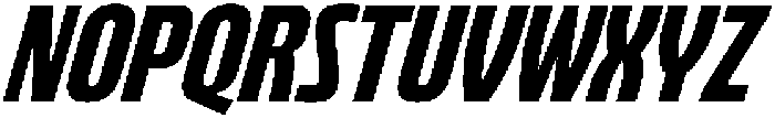 Bratva Medium Slant otf (500) Font UPPERCASE