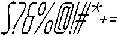 Bratva Narrow Slant otf (400) Font OTHER CHARS