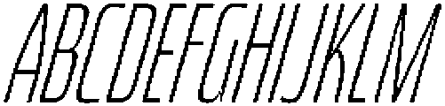 Bratva Narrow Slant otf (400) Font UPPERCASE