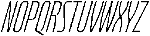 Bratva Narrow Slant otf (400) Font UPPERCASE