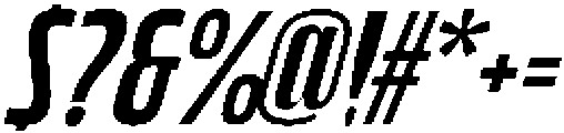 Bratva Normal Slant otf (400) Font OTHER CHARS