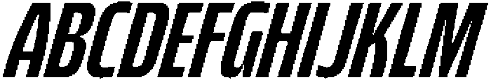 Bratva Normal Slant otf (400) Font UPPERCASE