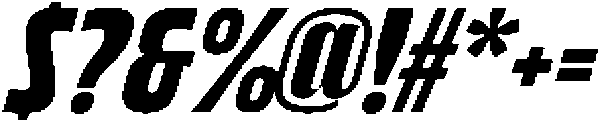 Bratva SemiBold Slant otf (600) Font OTHER CHARS