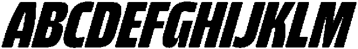 Bratva SemiBold Slant otf (600) Font UPPERCASE
