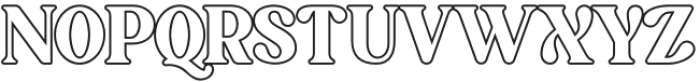 Brave Seasons Outline Regular otf (400) Font UPPERCASE