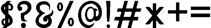 Brave otf (400) Font OTHER CHARS
