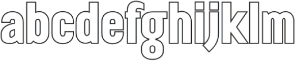 BraveOutline-Regular otf (400) Font LOWERCASE