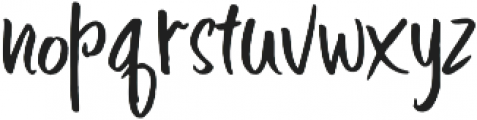 Bravelove Regular otf (400) Font LOWERCASE