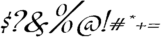Bravelyn Script Expanded Slanted otf (400) Font OTHER CHARS