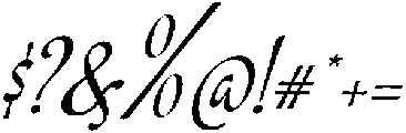 Bravelyn Script SemiExpanded Slanted otf (400) Font OTHER CHARS