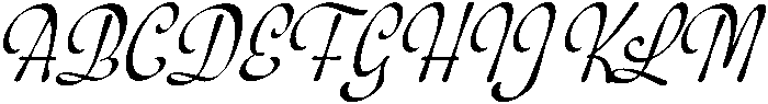 Bravelyn Script SemiExpanded Slanted otf (400) Font UPPERCASE