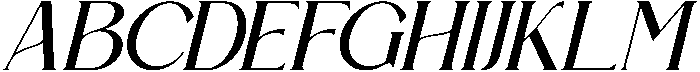 Bravillie Italic otf (400) Font UPPERCASE
