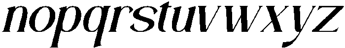 Bravillie Italic otf (400) Font LOWERCASE