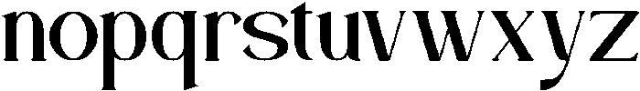 Bravillie otf (400) Font LOWERCASE