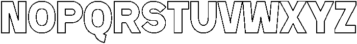 Bravo Regular otf (400) Font LOWERCASE