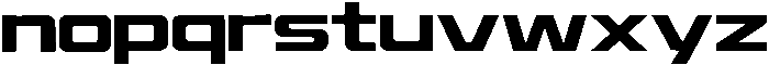 Bravux otf (400) Font LOWERCASE