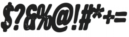 Brawn Italic Bold Rough otf (700) Font OTHER CHARS