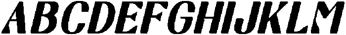 Break Noise Italic otf (400) Font UPPERCASE