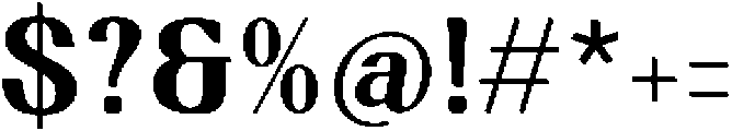 Break Noise otf (400) Font OTHER CHARS