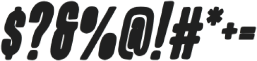 Breakbeat Ringtone Bold Italic All Caps otf (700) Font OTHER CHARS