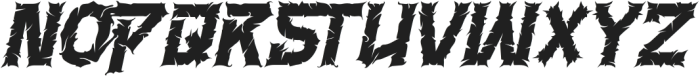 Breakfury Italic otf (400) Font LOWERCASE