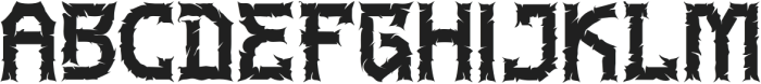 Breakfury otf (400) Font UPPERCASE