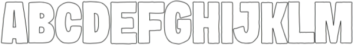 Breakin Outline otf (400) Font UPPERCASE