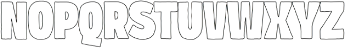 Breakin Outline otf (400) Font UPPERCASE