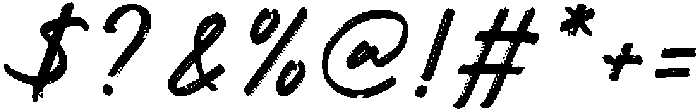 Breakline Signature otf (400) Font OTHER CHARS