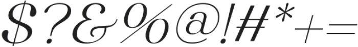 Breath Italic otf (400) Font OTHER CHARS