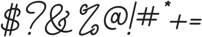 Breathy Signature otf (400) Font OTHER CHARS