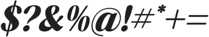 Bredga Italic otf (400) Font OTHER CHARS