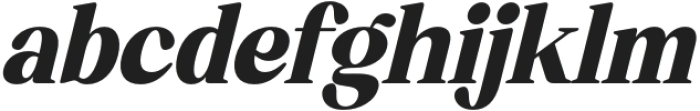 Bredga Italic otf (400) Font LOWERCASE