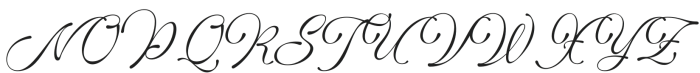 Bredlive Regular otf (400) Font UPPERCASE