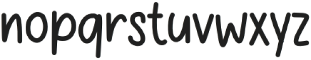 Breezy Notes Regular otf (400) Font LOWERCASE