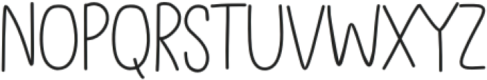Breezy Notes Thin otf (100) Font UPPERCASE