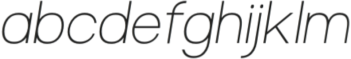 Bremenoff Thin Italic otf (100) Font LOWERCASE